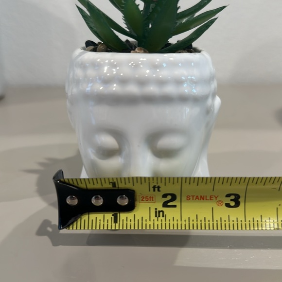 Set of 2 Succulent Buddha Planters New - Picture 9 of 11